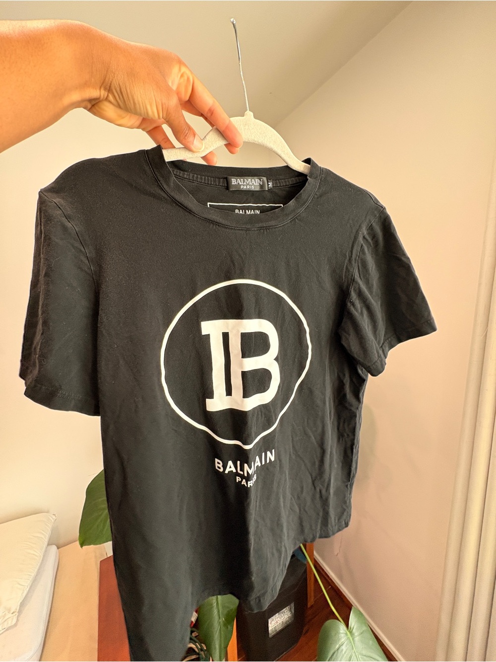 Balmain Black Tee!! Like New!!